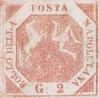 Stemma delle due Sicilie in ottagono, rosa chiaro