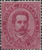 Effigie di Umberto I, carminio