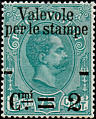 Francobolli per pacchi postali colore verde
