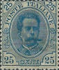 Effigie di Umberto I, azzurro