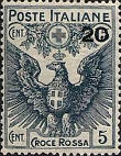 Aquila dei Savoia ad ali spegate, grigio nero.