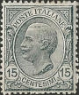 Effigie Vittorio Emanuele III volta a sinistra, ardesia