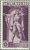 Statua Francesco Ferrucci, viola bruno.