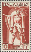 Statua Francesco Ferrucci, bruno giallo.