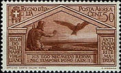 Giove e un' aquila in volo, bruno rosso.