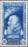 Leonardo Davinci, azzurro.