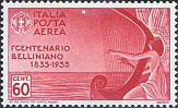 Angelo che suona arpa, rosa rosso.