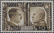 Adolfo Hitler e Benito Mussolini, bruno.