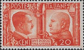 Adolfo Hitler e Benito Mussolini, arancio.