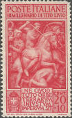 Brani delle '' Storie '' di T. Livioe combattimenti, rosso.