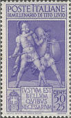 Brani delle '' Storie '' di T. Livioe combattimenti, violetto.