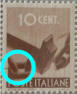 " riga di colore a Dx "