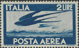 Rondini sulle Alpi, azzurro