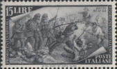 La battaglia di Goito, ardesia.