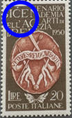“ punto bianco sopra C di BICENTENARIO “