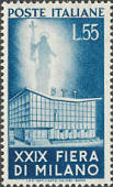 Palazzo P.T.T., Fiera di Milano, azzurro