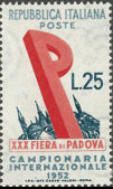 Emblema della Fiera, grigio, azzurro e rosso.