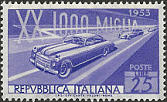 Auto in corsa, violetto.