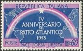 Mondo con arcobaleno e stella, lilla e azzurro