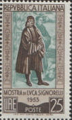 Autoritratto, nel duomo di Orvieto, bruno e verde.