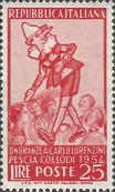 Pinocchio tra i bambini, rosso
