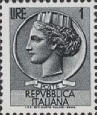 Italia turrita, grigio nero.