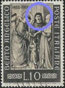 “ punto nero aderente alla testa del Beato Angelico “