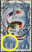 “ punto bianco dopo la E di EUROPA “