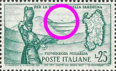“ segno di colore sopra la diga “