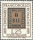 Riproduzione del " 8 bajocchi ", bruno.