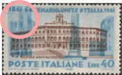 “ linea di colore sul lato in alto a sx “