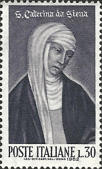 Ritratto di Santa Caterina, grigio nero.