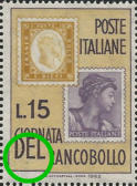 “ punto di colore sotto il DEL “