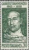 Ritratto di Gabriele D' Annunzio, verde oliva.
