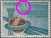 “ punto azzurro tra 7e 0 di 70 ”