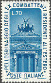 Parte del monumento a V.E. II, Roma, azzurro.  