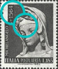 " velo rotto ” e “ ritocco sotto il 6 1564 ”
