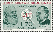 Meucci e Marconi, verde scuro e rosso.