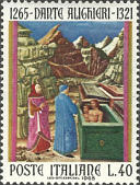 Dante con Farinata e Cavalcanti, miniature.