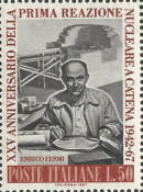 Fermi e il reattore atomico, bruno e grigio.