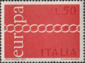 Catena stilizzata, rosso e carminio