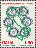 Distretti del Rotary, azzurro, verde e rosso.