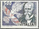 Ritratto di Ernesto Teodoro Moneta, policromo.