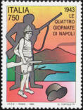 «Le quattro giornate di Napoli», policromo.