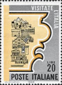 Monumenti e templi italiani, gigio, giallo e arancio.