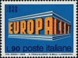Scritta Europa, policromo.