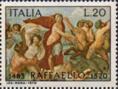 «Trionfo di Galatea», Farnesina-Roma, policromo.