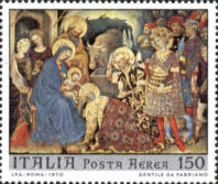 Adorazione dei Magi, policromo. 