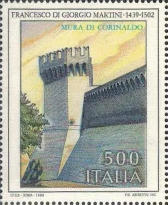 Mura di Corinaldo, policromo.