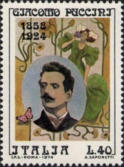 Ritratto di Puccini, policromo.